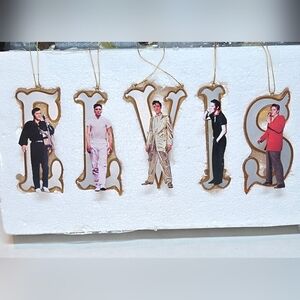 HTF Elvis Live Heirloom Classics Early Years Ornament Collection Metal Cutouts